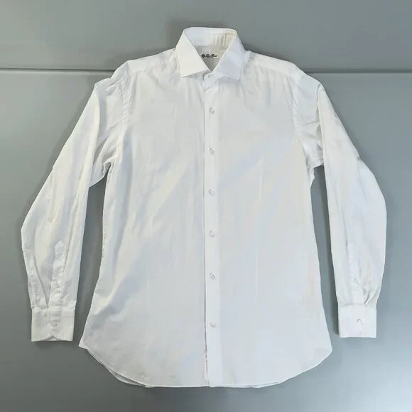 LORO PIANA Men's White Dress Shirt 15.75/40 NWT - Picture 6 of 12
